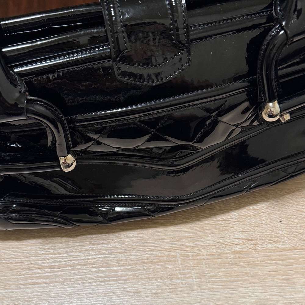 Authentic Burberry Black Patent Bag with Lock & Key (COA included) - - Picture 8 of 16